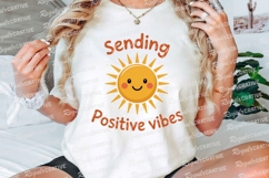 Sending Positive Vibes With Cute Smiling Sublimation PNG Product Image 3