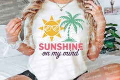 Sunshine on my mind summer design with sun Sublimation PNG Product Image 3