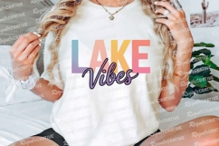Colorful Lake Vibes Design Graphic Element Sublimation PNG Product Image 3