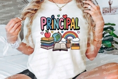 Principal Appreciation Day Colorful Cartoon Sublimation PNG Product Image 3