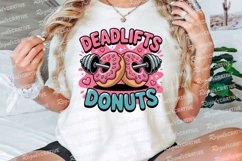 Deadlifts Donuts Vector Graphic Sublimation PNG Product Image 3
