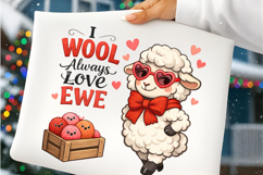 I Wool Always Love Ewe Sheep Valentine PNG Design Product Image 3