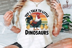 Rooster And Chicks Dinosaur Quote Sublimation PNG Product Image 3