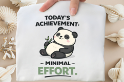 Today’s Achievement: Minimal Effort Cute Lazy Panda Design Product Image 5