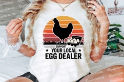 Support Local Egg Dealer Retro Sublimation PNG Product Image 3