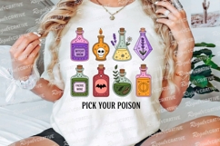 Colorful Potion Bottles with Corks and Text Sublimation PNG Product Image 3