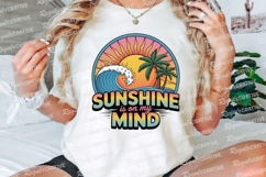Sunshine Is On My Mind Tropical Beach Scene Sublimation PNG Product Image 3