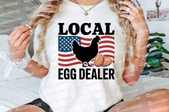 Local Egg Dealer Graphic Patriotic Chicken Sublimation PNG Product Image 3