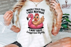 Funny Chicken Inflatable Flamingo Design For Sublimation PNG Product Image 3