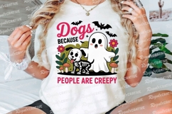 Halloween Design with Dog Skeleton Ghost Sublimation PNG Product Image 3