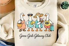 Goose Girls Getaway Club Funny Summer Vacation Goose PNG Product Image 5