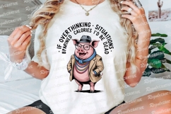Sophisticated Pig Design With Humorous Sublimation PNG Product Image 3
