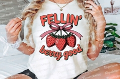 Fellin Berry Good Strawberries With Ribbon Sublimation PNG Product Image 3
