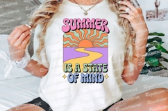 Summer is a State of Mind Retro Graphic Sublimation PNG Product Image 3