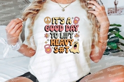 Retro Design Good Day To Lift Heavy Sublimation PNG Product Image 3