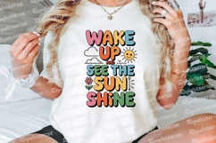 Wake Up See The Sun Shine Colorful Fun Sublimation PNG Product Image 3