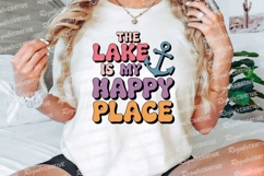 The Lake Is My Happy Place Sublimation PNG Product Image 3