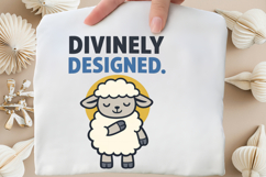 Divinely Designed Cute Faith Inspired Sheep Design Product Image 5