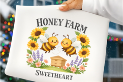 Honey Farm Sweetheart Bee PNG Design Product Image 2