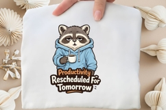 Productivity Rescheduled For Tomorrow PNG, Funny Lazy Product Image 3