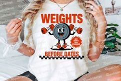Funny Weightlifting Cartoon Character Sublimation PNG Product Image 3