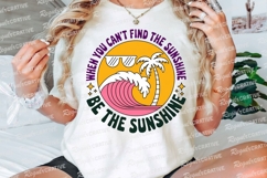 Retro Beach Design with Sunglasses Palm Sublimation PNG Product Image 3