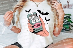 Hand Holding Teeth Freshmints Cigarette Sublimation PNG Product Image 3