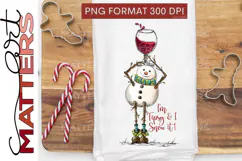 Snowman Wine I'm tipsy and I snow it! Product Image 1