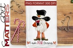 I make pour decisions Gnome - 300 DPI - Hand Painted Product Image 1