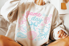 Game Day PNG, Baseball Mom PNG, Baseball Coquette Bow PNG Product Image 3