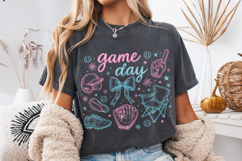 Game Day PNG, Baseball Mom PNG, Baseball Coquette Bow PNG Product Image 1