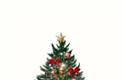 Christmas Tree Print Download - Merry Christmas PNG Product Image 9