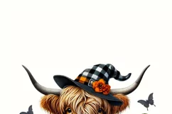 Autumn Highland Cow Digital Print for Crafting and Card Product Image 3
