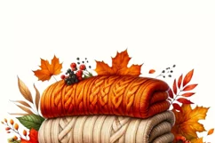 Autumn Digital Prints: Sweaters, Pumpkins, Leaves, PNG Craft Product Image 3
