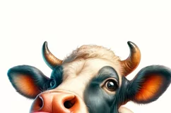 Cow with Bubble Gum PNG Designs for Crafting Projects Product Image 3