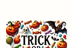 Trick or Treat, Funny Halloween PNG Digital Downloads Product Image 3
