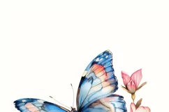 Floral Butterfly PNG, Digital Print for Tshirt Sublimation Product Image 3