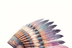 Digital Indian Headdress PNG, Native Owned Sublimation Print Product Image 3