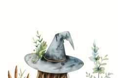 Gardening Witch PNG, Digital Prints, Mystical Artwork, Plant Product Image 4