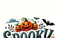 Spooky Season, Fun Halloween Digital Print, Png Product Image 3