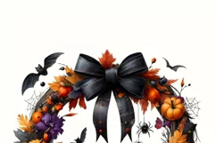 Halloween Wreath PNG Designs for Card Making & Digital Craft Product Image 3