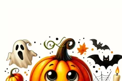 Retro Halloween PNG, Spooky Vibes Shirt Design, Fall Pumpkin Product Image 3