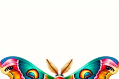 Moth Shirt Sublimation Design,Luna Moth PNG Digital Download Product Image 3