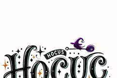 Hocus Pocus, Retro Halloween PNG Design for Diy T-Shirts Product Image 3