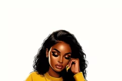 Afro Girl Boss, Ready to Press, Melanin Queen Product Image 4