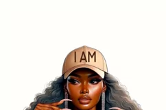 I Am Enough Black Woman PNG | Sublimation Design Product Image 3