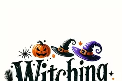 Witching Hour Sublimation PNG, Funny Halloween Designs Product Image 3