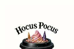 Hocus Pocus I Need Coffee To Focus PNG, Halloween Digital Product Image 3