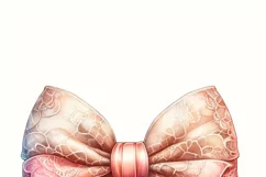 Lace Bow Sublimation Print, Coquette Aesthetic PNG Product Image 3