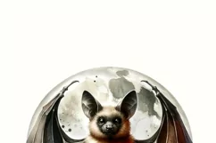 Halloween Bat PNG Sublimation Print, Crafting File Product Image 3
